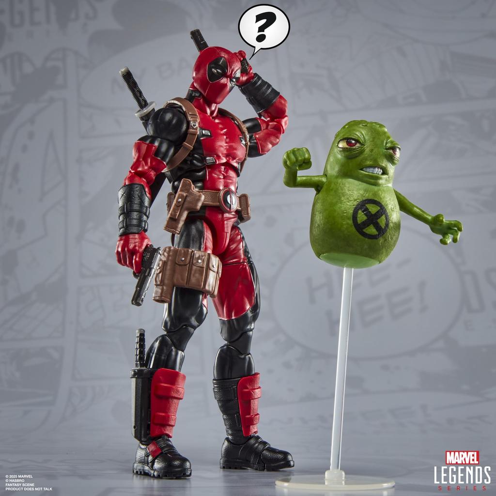 Hasbro Marvel Legends Maximum Series Deluxe Deadpool Comics Collectible 15cm Action Figure with 24 Accessories Including Doop Authentic Deadpool,