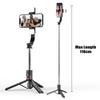Selfie Stick Tripod 116cm Bluetooth Wireless Remote Fill Light Portable Phone Stand Live Streaming Video Recording L13d