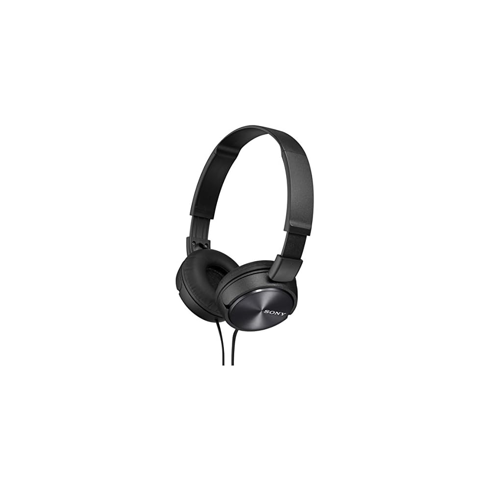 Sony MDR-ZX310 Headphones: Closed-back, foldable, black (Model MDR-ZX310 B)