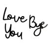 Love You Bye Wooden Sign Wall Decor Family Love Sign Wood Wall Art Entryway Welcome Sign for Home Office
