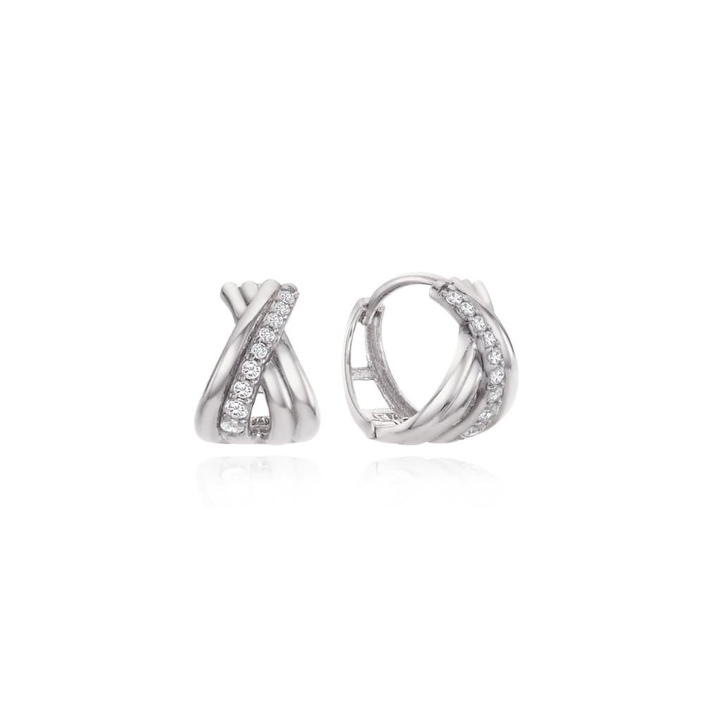 Luminous Flow Silver-White Earrings Tetsvw03882S