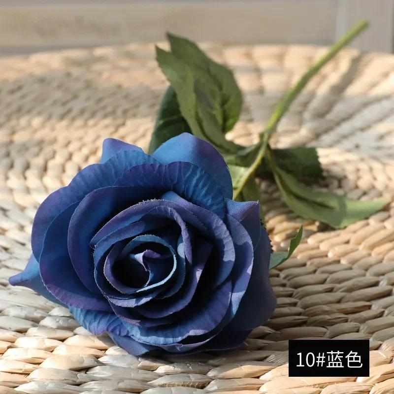 Latex Real Touch Rose Artificial Silicone Rose Flowers for Wedding Home Party Decoration Fake Flower Christmas New Year Gift