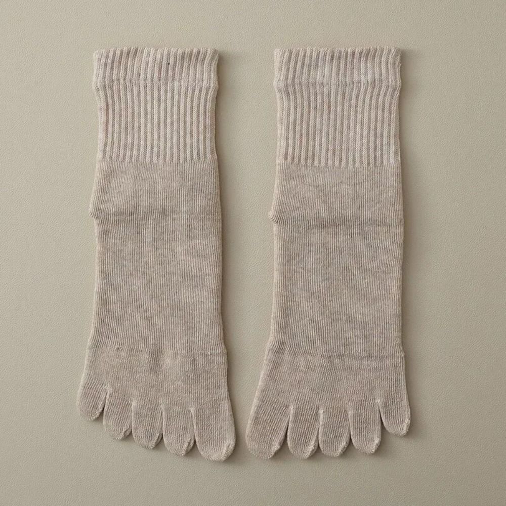 Мягкие носки для пола, женские носки с 5 пальцами, новые махровые носки