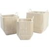 Jeu De Paniers - DKD Home Decor - Standard - Coton - Métal - Beige