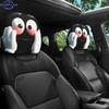 Cartoon Character Big-Eye Printed  Headrest Covers,  Interior Decoration, No Filling Material, Easy to Install and Wash,
