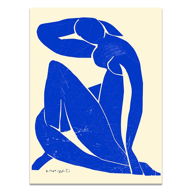 Abstract Home Decoration Canvas Art Painting French Henri Matisse Blue Nude Posters Hd Print Wall Picture For Living Room