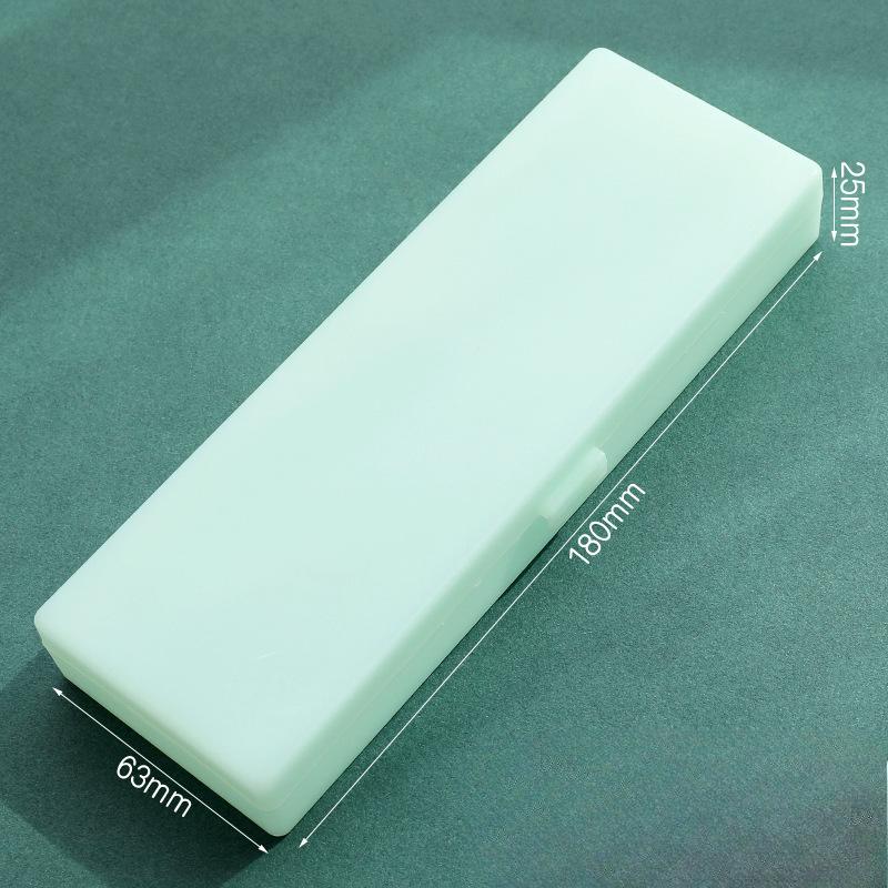 Пеналы для школьного офиса, простая матовая прозрачная пластиковая коробка, матовые белые ручки, хранение канцелярских принадлежностей