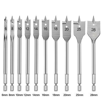 Электрическая ручная дрель Титановое покрытие Сверло по дереву Сверло плотника Открывалка для деревянных пластин Плоское сверло Шестигранный хвостовик