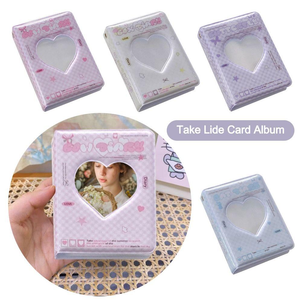 Полый держатель для фотокарточек 3 дюйма, книга для именных карточек, новый мини-фотоальбом