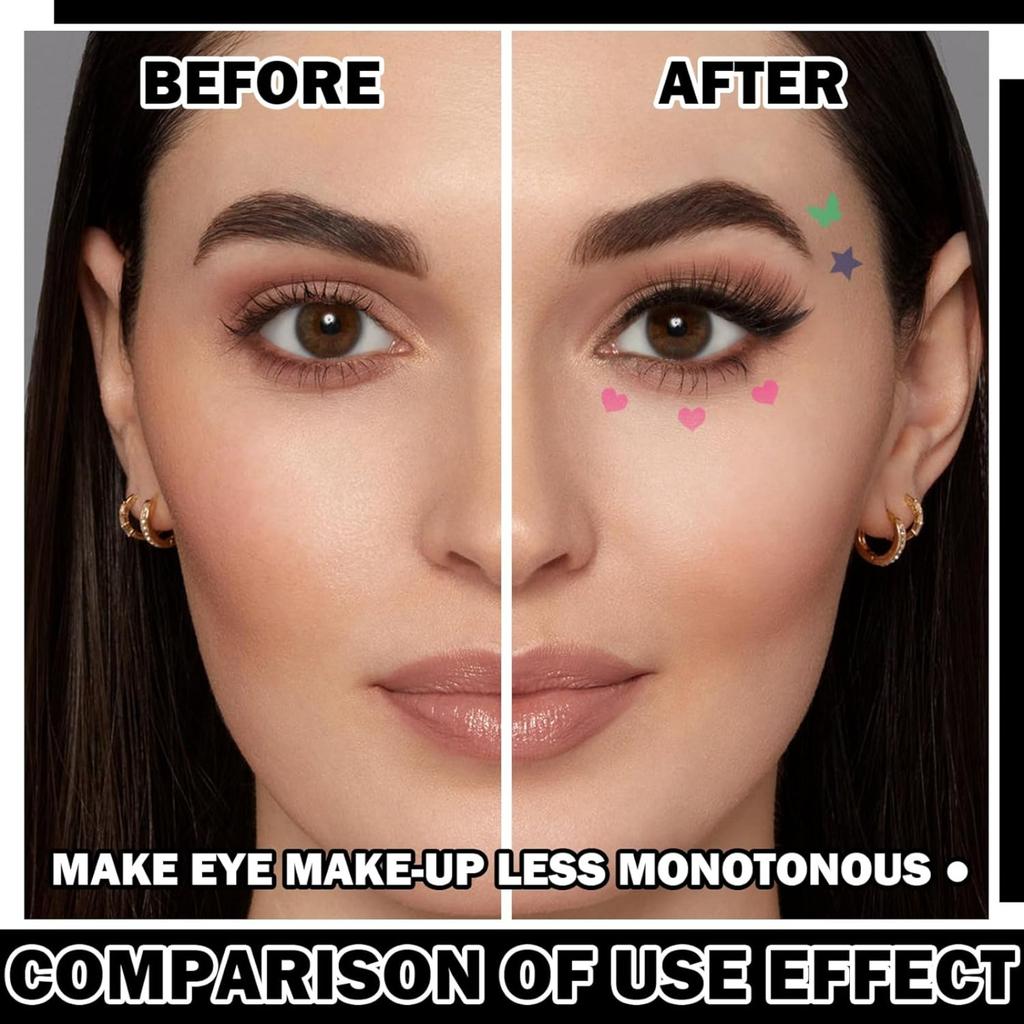 Набор из 4-х цветных ручек-штампов для подводки глаз - водостойкий, матовый. Двусторонний трафарет с крыльями для легкого макияжа век. Длительный срок службы.