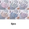 6pcs High-Waisted Printed Plus-Size Panties for Women - Breathable & Ultra-Comfortable Stylish Patterns Elastic Fit Perfect for Everyday Wear