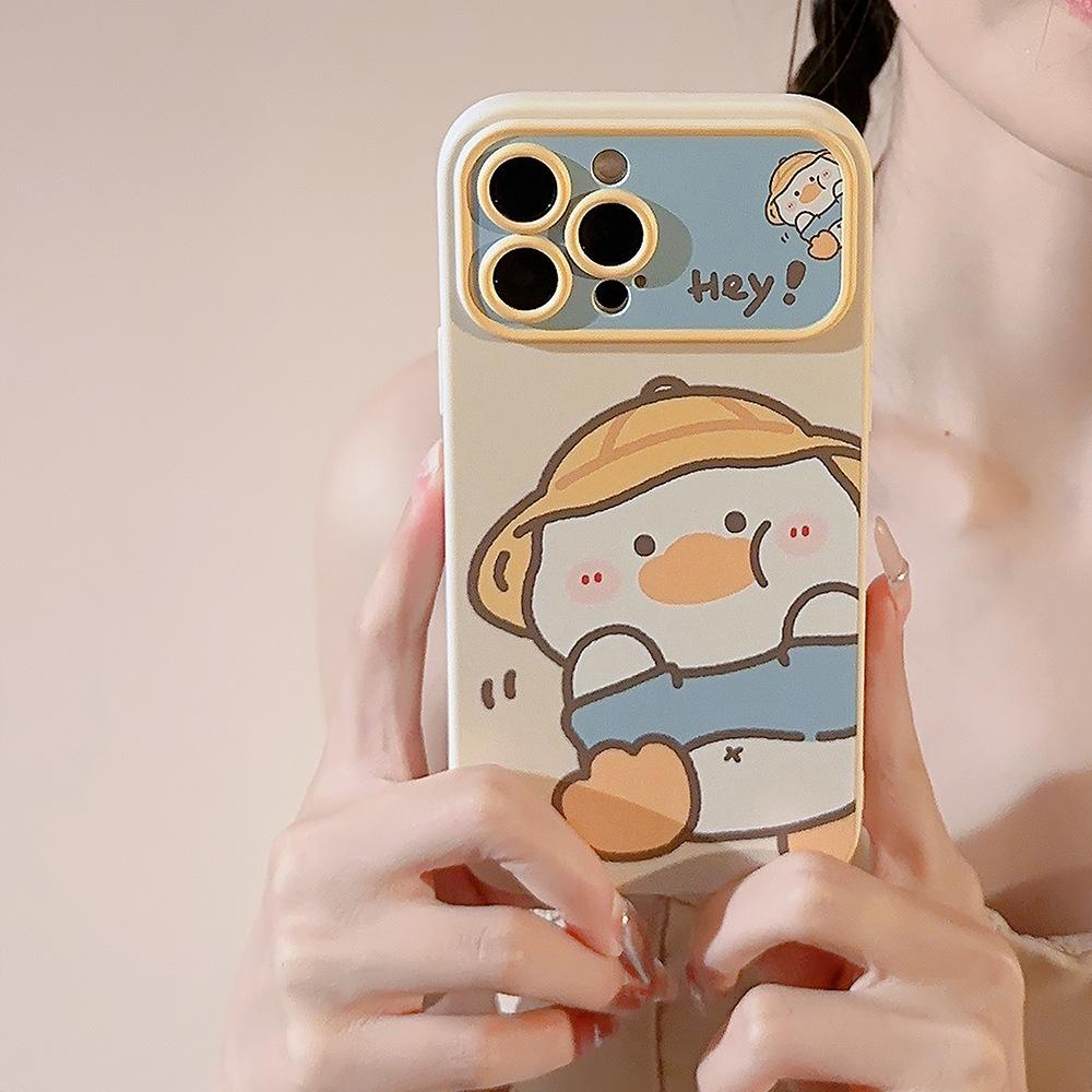 Hat Duck Suitable for IPhone14 Apple Phone Case 13ProMax Soft Cute 11 Silicone 16 Soft 15 Huawei
