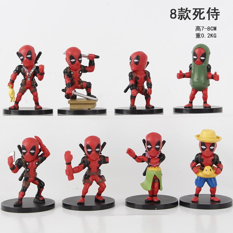 Adorable Deadpool Q Version Collectible Figure Blind Box Toy Model Set For Fans