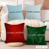 Модная Наволочка Georg Jensen Натуральный Лен Органическая Ткань Двусторонняя Печать Подушки для Дивана Декор Дома
