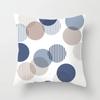 Office Living Room Home Pillowcase Geometric Black and Blue Pattern Printed Pillowcase Car Ornaments