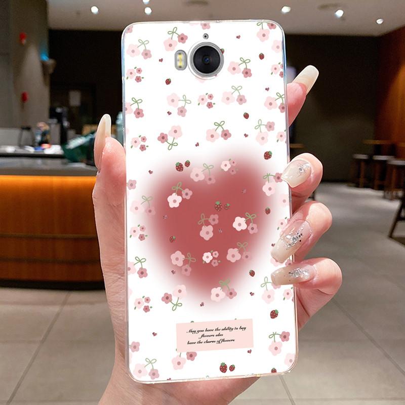 Phone Case For Huawei Y5 2017 / Y6 2017 / Honor Play 6 Funda Butterfly Bow Protective Casing Transparent Soft Silicone TPU Cover
