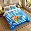 3Pcs Bedding SetPocoyo Soft Bed Sheet and Two Pillowcases Home Bedroom Decor
