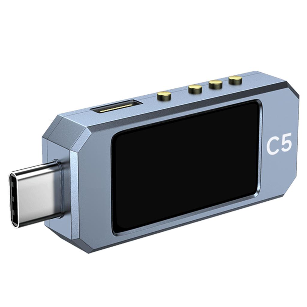 USB Power Meter PD 3.1 Type C цифровой мультиметр DC 48V 6A детектор напряжения и тока с цветным IPS дисплеем