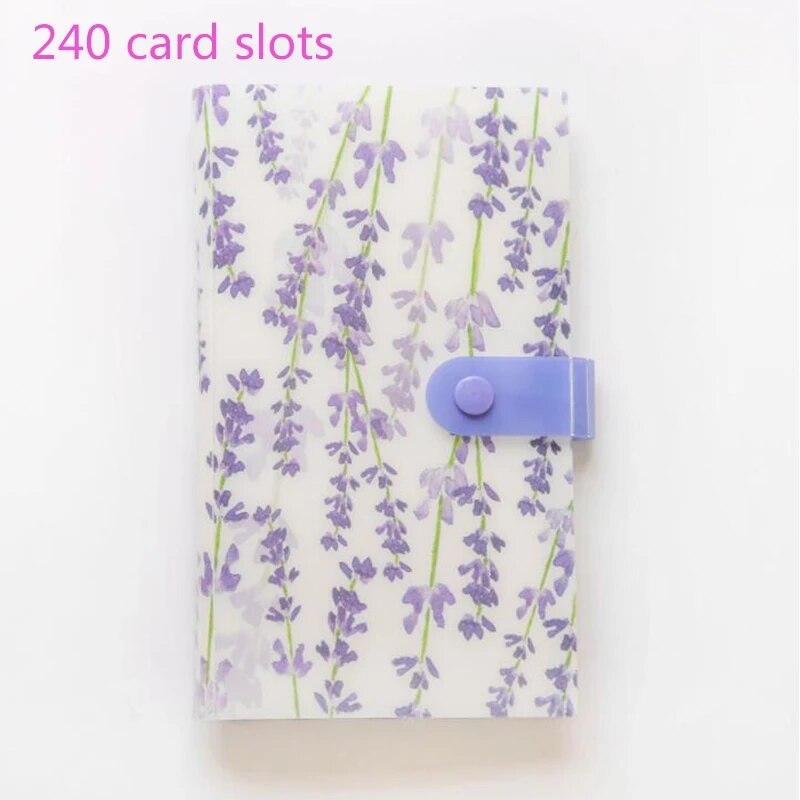 120/240 Pocket Name Card Book Home Picture Case Storage Photo Album Card Photocard Name Card ID Holder Home Accessories Dropship
