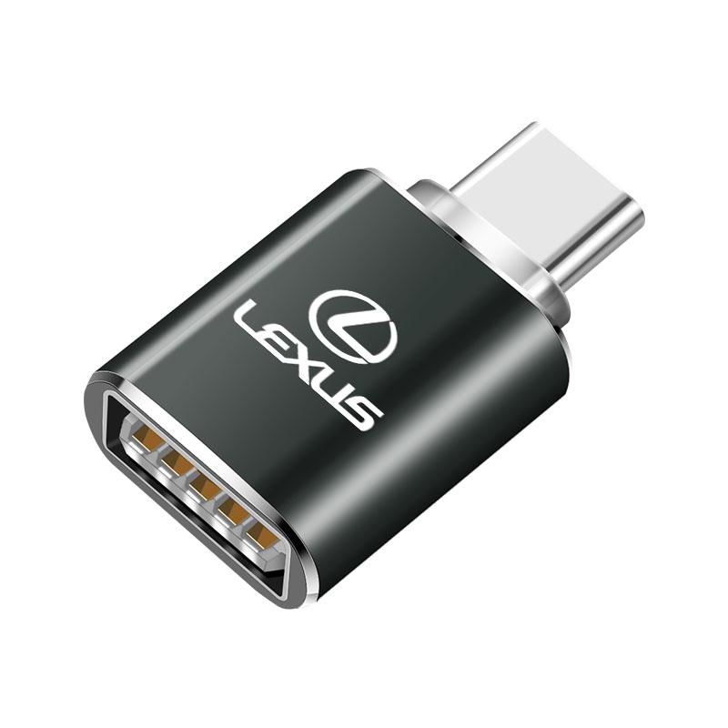 BSAT7 Type C OTG Male To USB Female Adapter Converter Connector For  Lexus F SPORT GX460 Ct200h IS250 ES 220D IS200 Fsport GS GX IS LS