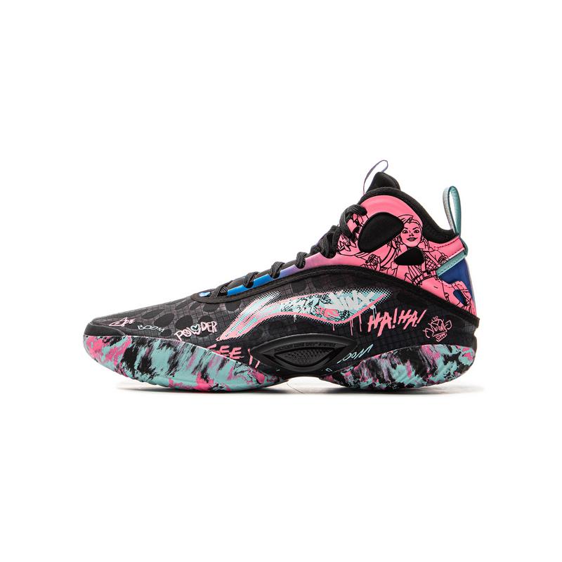 Li Ning Kids Yu Shuai 19 Core Stability Support Comfortable Fashion Non-Slip Shock Absorption Breathable Mid-Top Basketball Shoes YKBV072-7