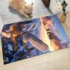 Custom Name Owl Delivers Secret Message Carpet Rug Customizable Soft Washable Anti-Slip Home Living Room Sofa Mats Personalized Rug. 090970