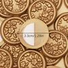 25pcs Wax Seal Stickers - 3D Begonia Wedding Invitation Envelope Botanical Seal Stickers, Adhesive Antique Gold Stickers