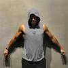 Fitness Loose SleevelessMen's Cotton Breathable Sweat Absorbing Sports Hooded Vest