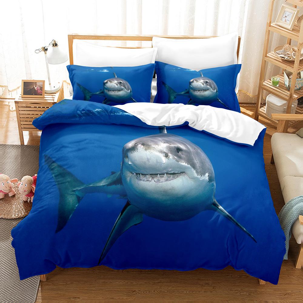 3D Underwater World Bedding Sets Duvet Cover Set With Pillowcase Twin Full Queen King Bedclothes Bed Linen