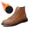 Мужские ботинки из натуральной кожи, осенне-зимние ботильоны для мужской обуви