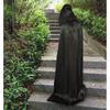 Sanshiro Market Dracula Ghost Costume with Hood and Adult Size XL Cloak, Black,