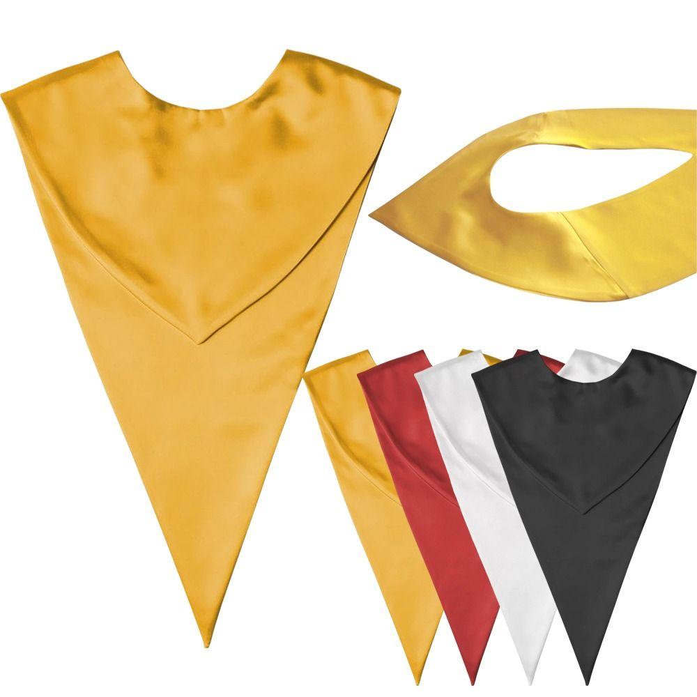 Plain Design V Stole V Shape Graduation Stole Fashion Choir Stole Unisex