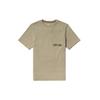Hidden Pocket Solid Color Round Neck Short Sleeve T-Shirt Men Tops Light-Earth A2DMU-269