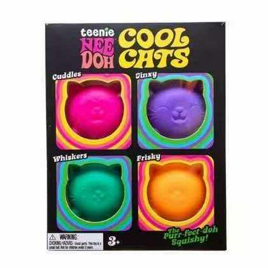 Spot NeeDoh Teenie Cool Cats - Soft Mini Cat Fidget Toy Set
