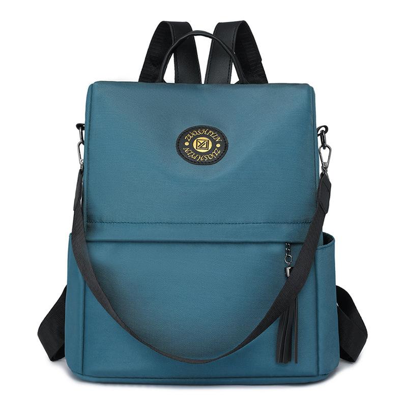 Рюкзак с защитой от кражи, женский однотонный рюкзак, легкая школьная сумка большой вместимости