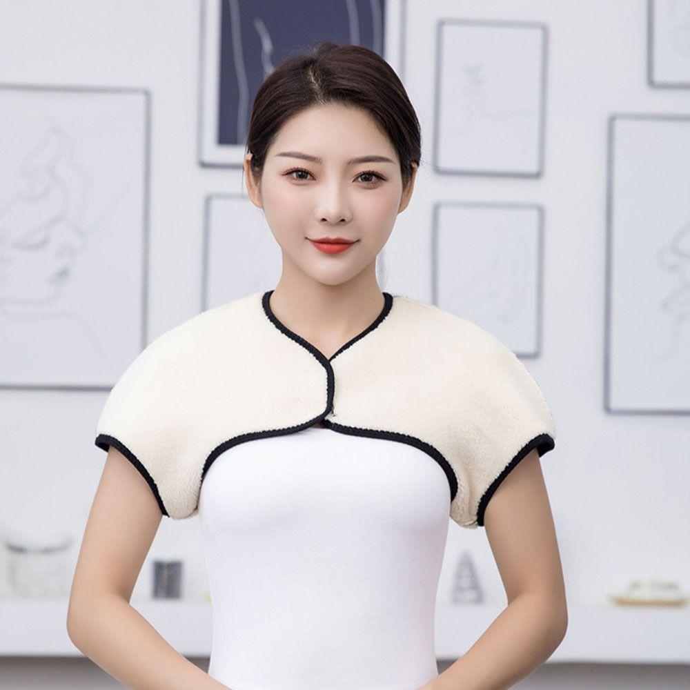 Clothes For Female Lamb Fleece Shoulder Protector Shoulder Warmer Wrap Brace Pad Detachable Shawl