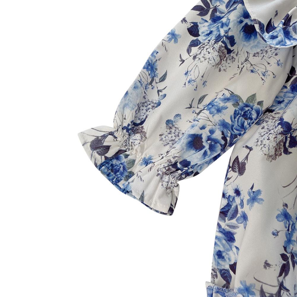 Платье с летающими рукавами для девочек, милая детская юбка, платье принцессы в стиле ретро