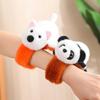 Animal Slap Wristband Bracelet Fox Dog Panda Raccoon Plush Hand Ring Wristband Kids Toys Creative Gift