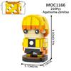 MOC Demon Bricks Anime Figure Slayer Head Tanjirou Mitsuri Inosuke Building Blocks Friends Gift Toys For Children Adult 3D Medol
