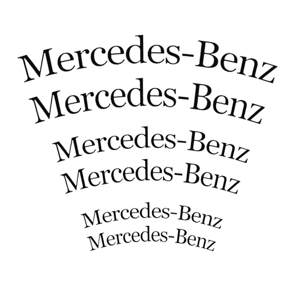 6PCS Car Brake Caliper Sticker Decals for Mercedes Benz W166 W212 W213 W246 W176 W205 C180 W167 A B C E Class GLE GLK Decoration