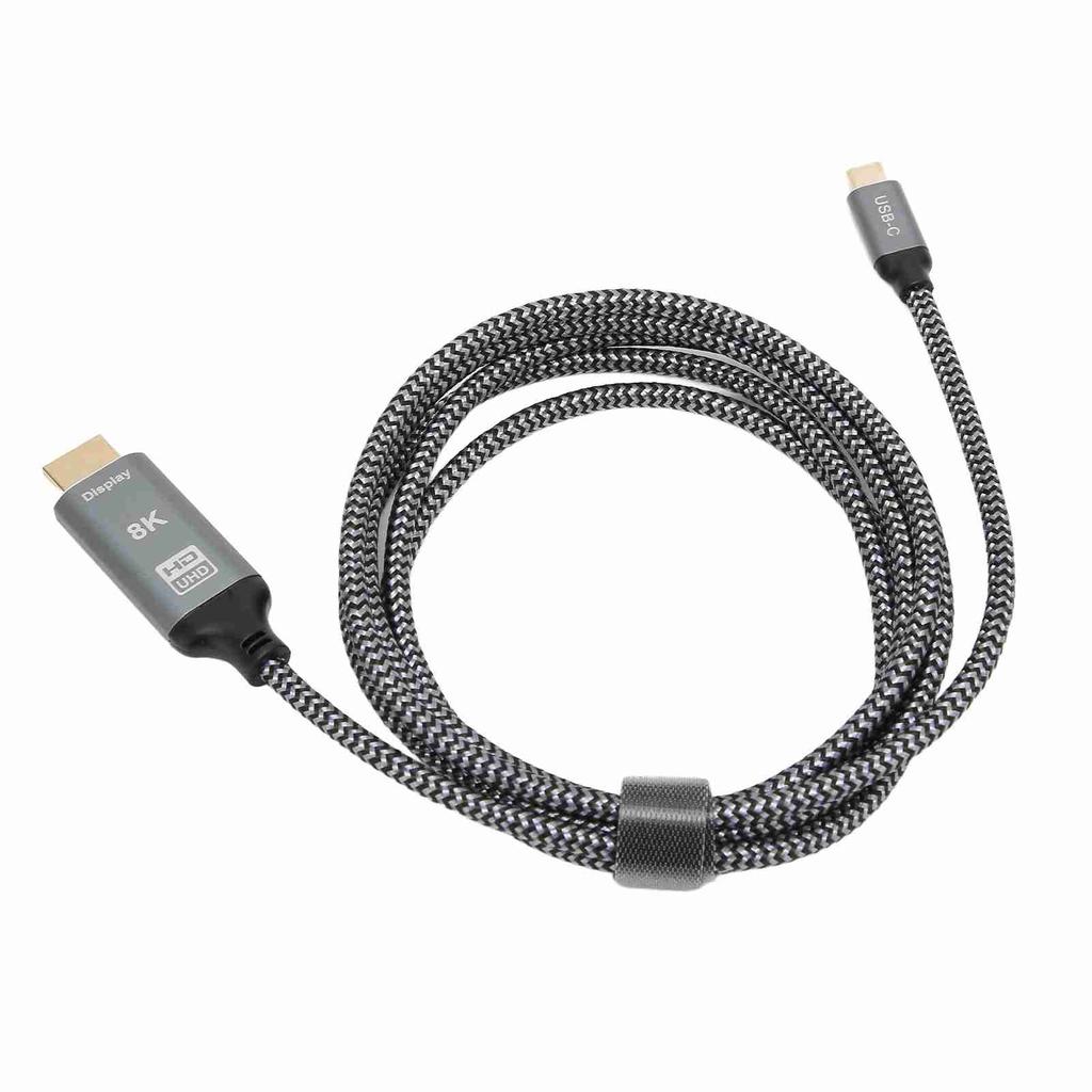 8K USB C To HD Multimedia Interface Adapter Cable Male To Male USB3.1 Type C To HD Multimedia