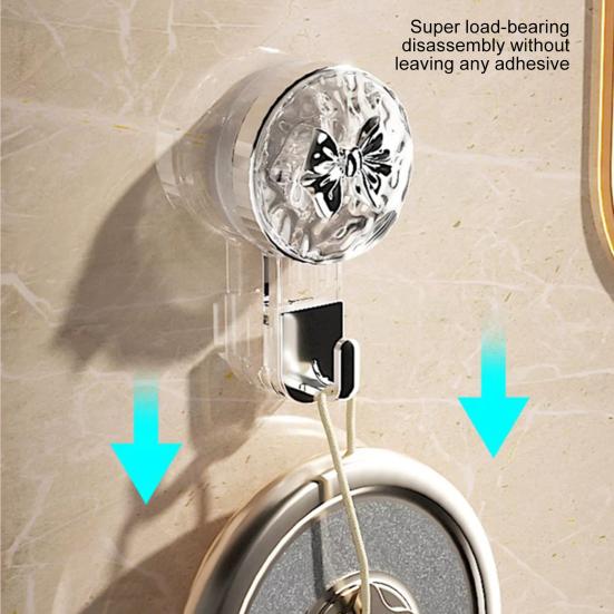Strong Suction Cup Basin Hook Convenient Bathroom Storage Heavy-duty Multi-purpose Adhesive Hook Home Supplies