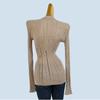 High-Grade Spring and Summer Young Style Single-Breasted Knit Cardigan Slim Fit Slimming Lazy V-neck Hollow Fashionable Top Women