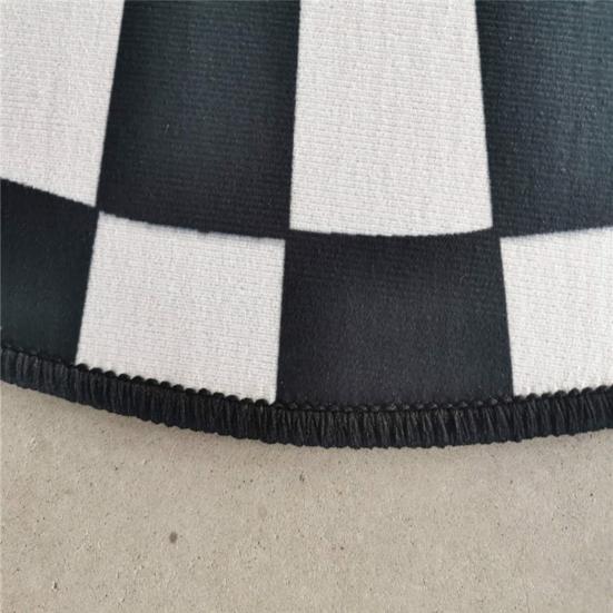 Круглый ковер, износостойкий, моющийся, геометрический, противоскользящий, 3D стерео, ковер, коврик для спальни, украшение для пола