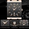 VA VA VOOM Men Watches Fashion Top Brand Luxury White Square Waterproof Quartz Wristwatch Stainless Steel Date Clock Mens Casual Business Watch