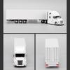 Perka Diecast 1:Масштаб 1:64 Контейнеровоз Freightliner Автомобиль экспресс-доставки Модель-симуляция из сплава Коллекция Сувениры Подарки