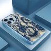 Elegant Blue Lace Print phone case for iphone 17 case for iphone 17 pro max cover Glass for iPhone 17 16 15 14 13 12pm Pro Plus