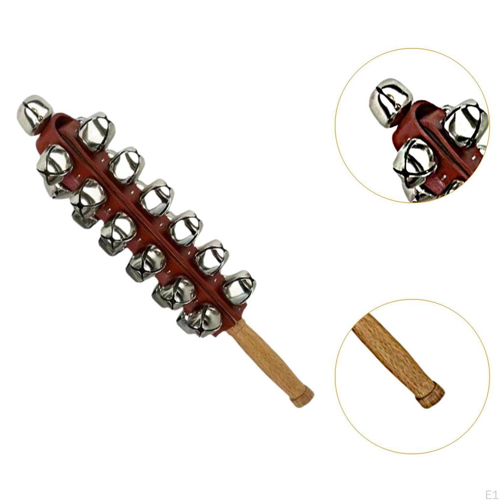 Christmas Hand Sleigh Bells Bell Musical Instruments Educational Toy for Gathering Celebrations