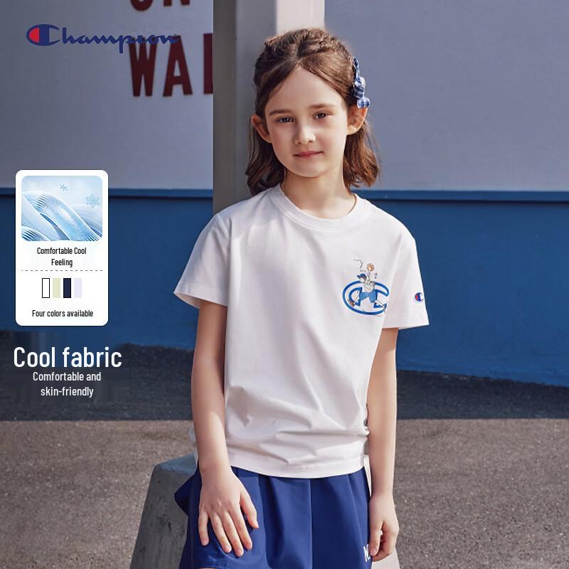 Champion Kids' Cool-Touch Retro Casual Patchwork T-Shirt