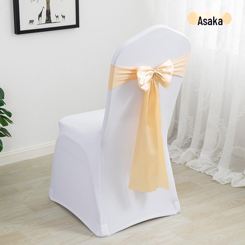Elegant Wedding Ribbon Chair Cover Decoration